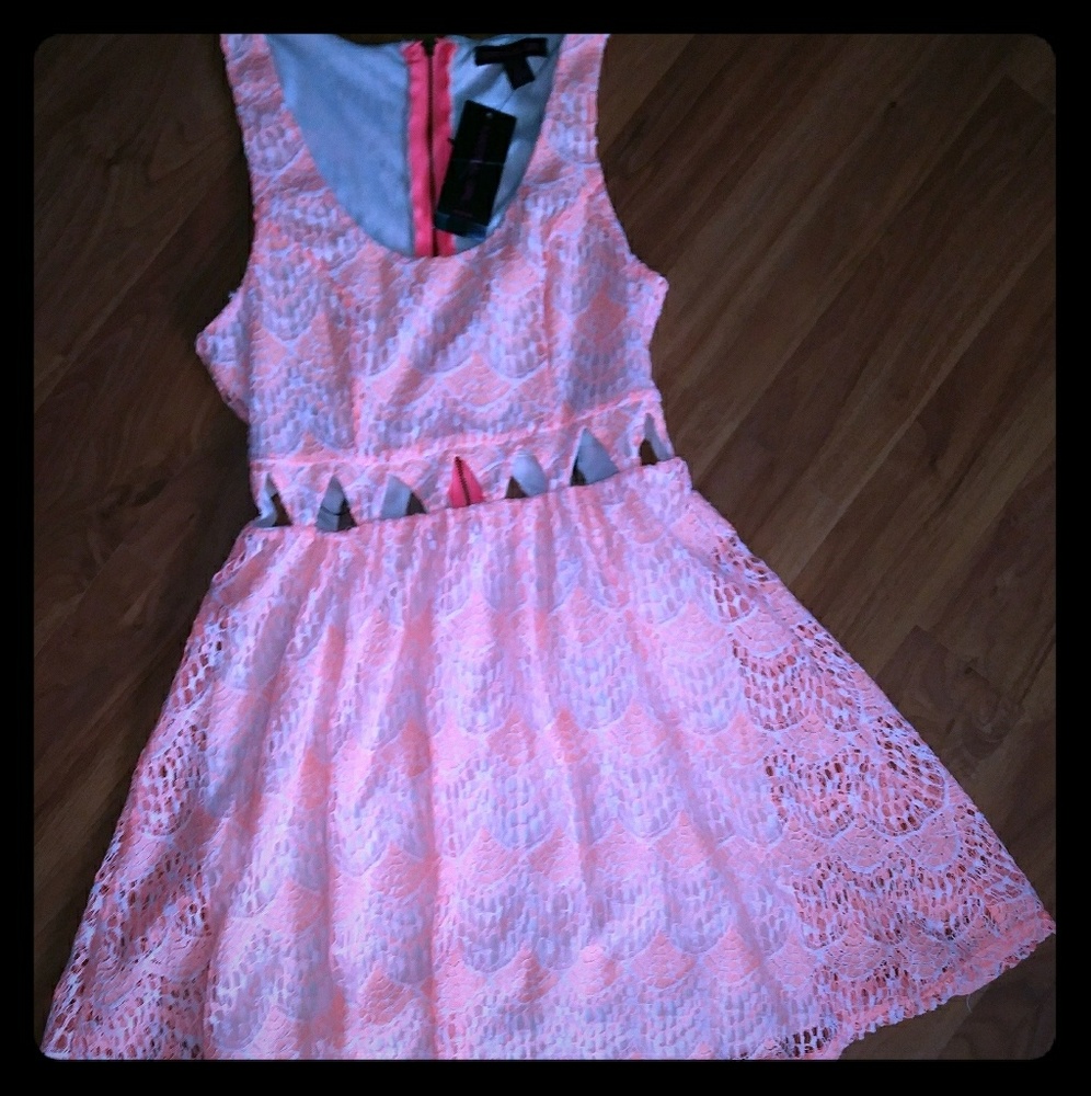 NWT Material Girl Cutout skater dress SM
